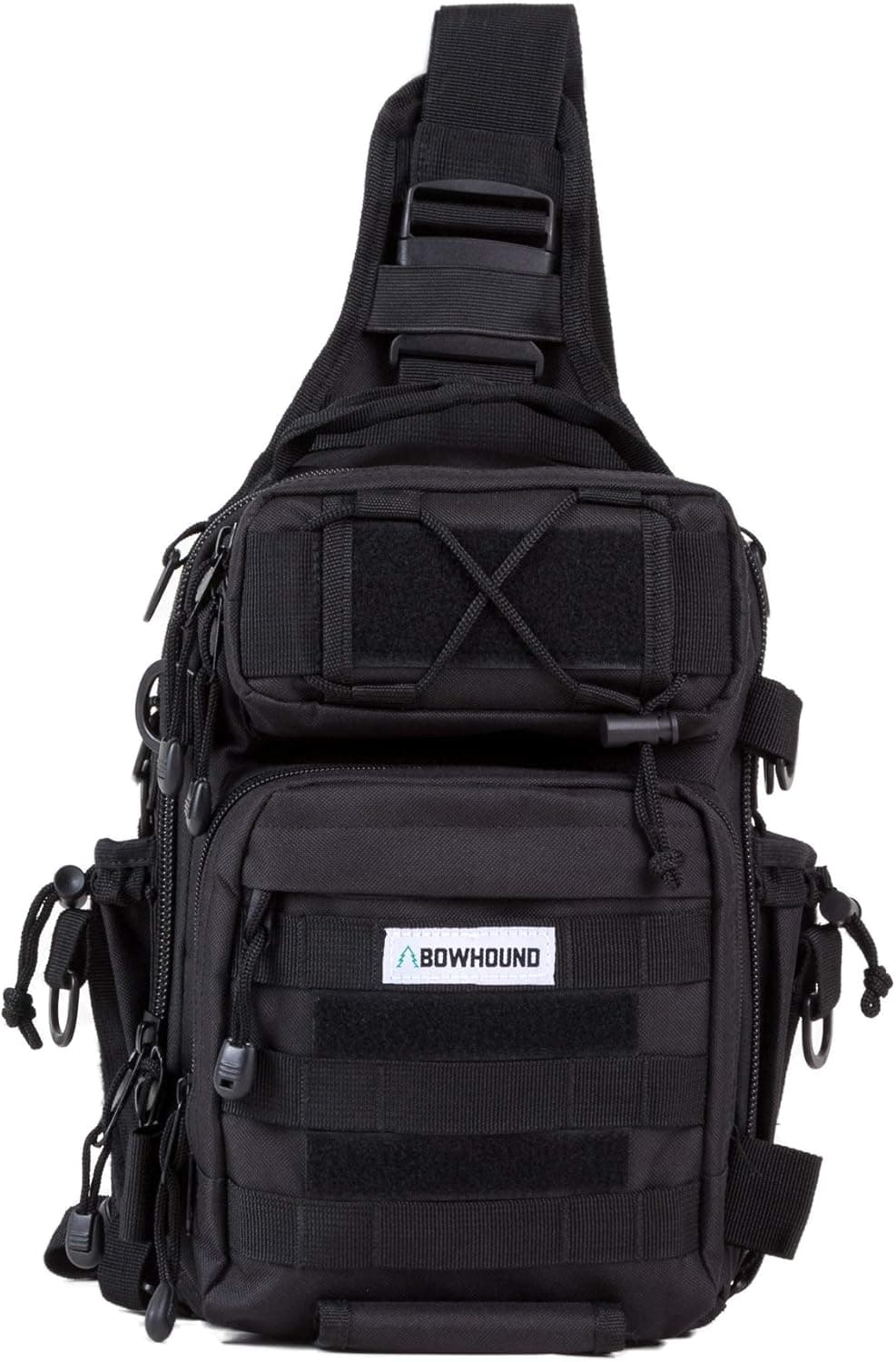Bowhound Fishing Bag Outdoor Tackle Storage Bag Shoulder Backpack Cross Body Sling Bag Great for Fishing, Hiking, Hunting, Camping