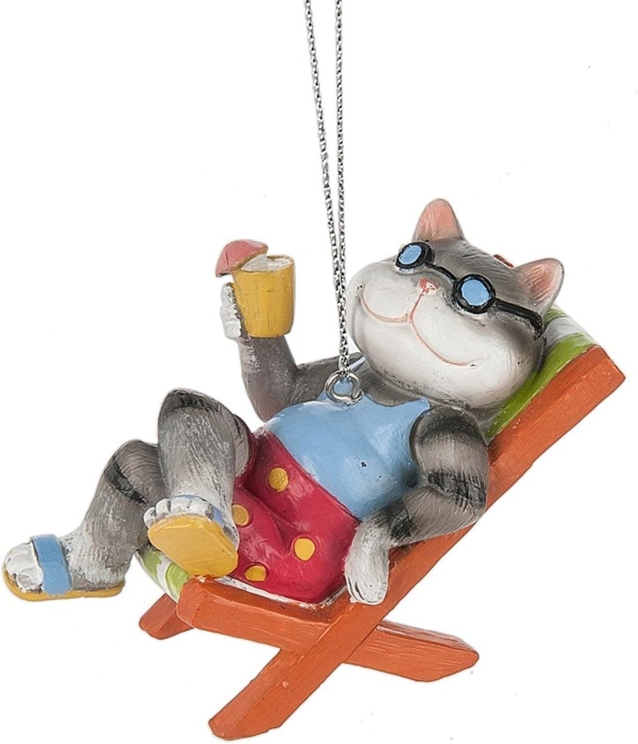 Midwest-CBK Beach Cat Resin Ornament