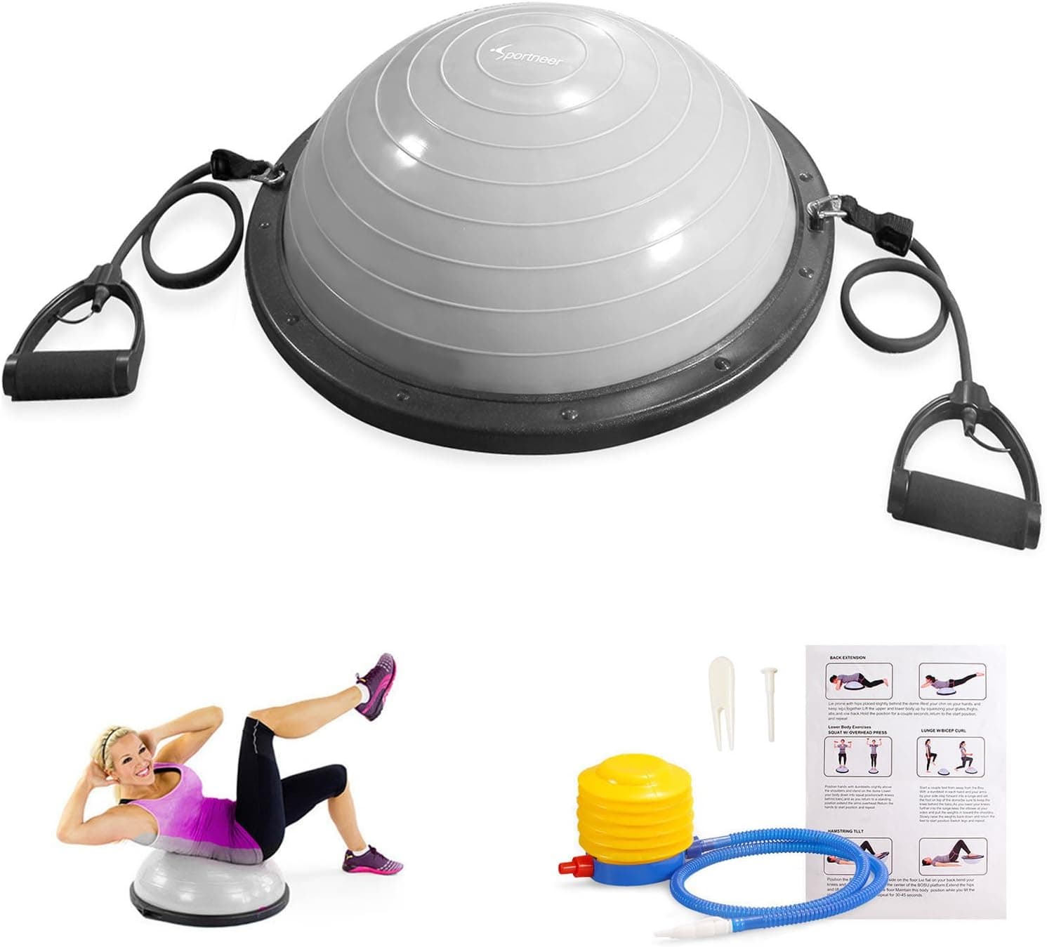 Sportneer Hexagonal Speed and Agility Training Aid Rings Ladders Hurdles For Soccer/Football/Basketball with Carrying Bag, 6 Pieces