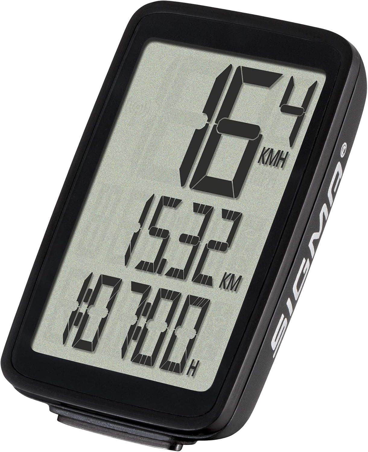 Sigma Pure 1 Basic Bicycle Computer, Wired | Speed, Distance, Time | Compact, Easy to Read Display, Auto Start/Stop, IPX8 Water Resistant, Tool Free Mounting, USFB Compatible