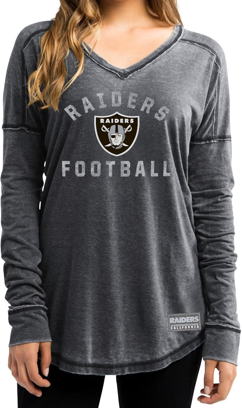 Majestic Oakland Raiders Women's NFL Victory Play Long Sleeve Shirt