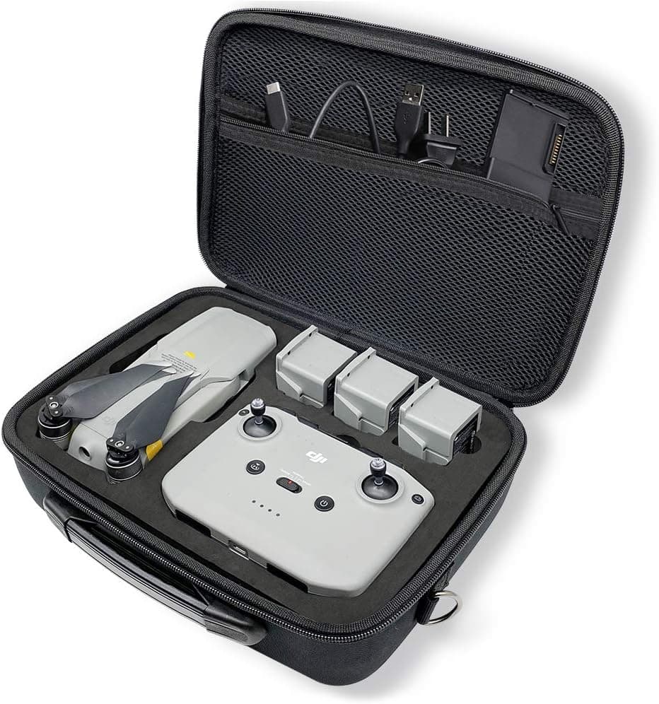 Mavic Air 2 / Mavic Air 2S Case Hard Travel Carrying Case Storage Bag for DJI Mavic Air 2/2S Accessories Drone, Battery, Remote Controller & Charger with Shoulder Strap