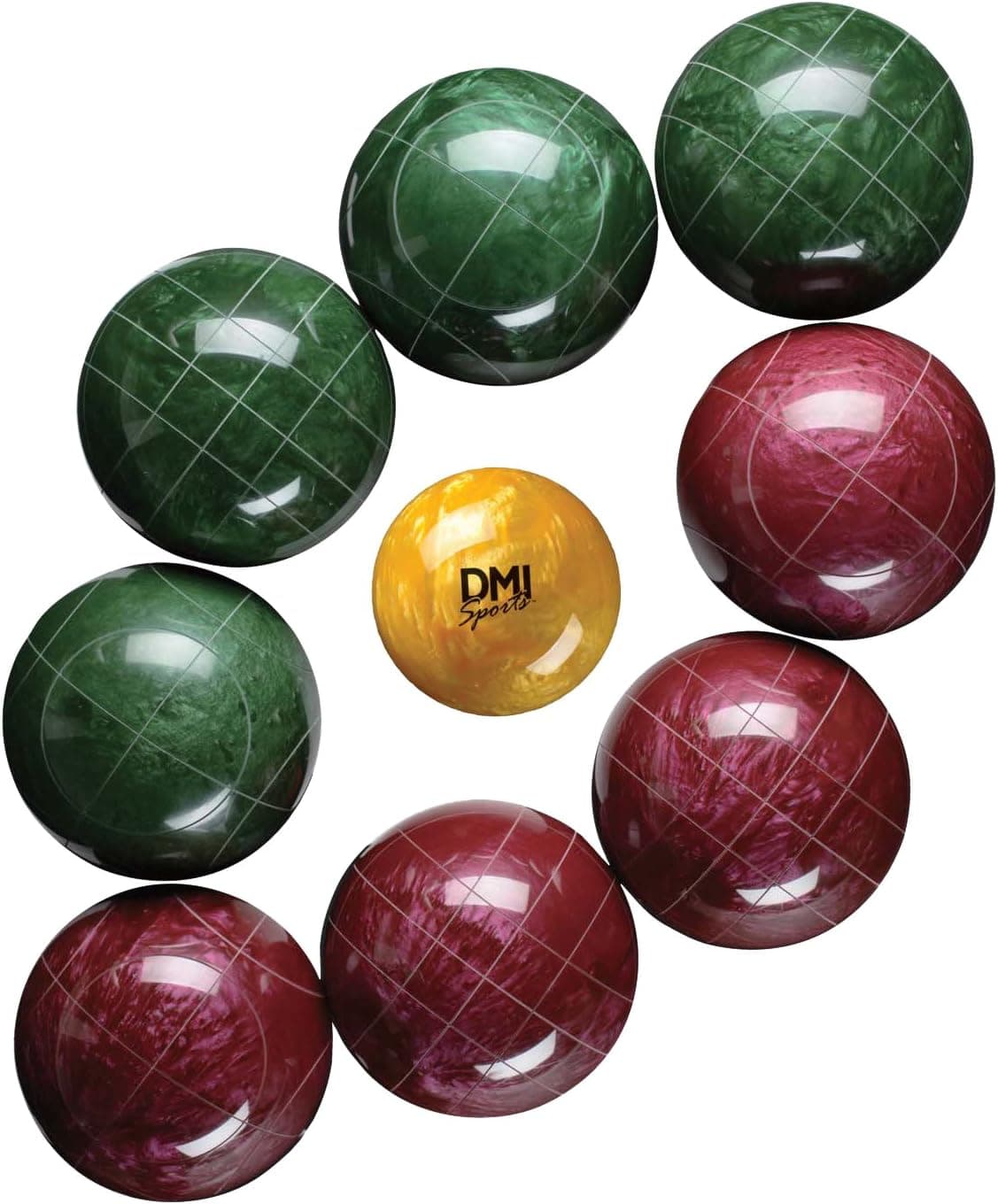 Verus Sports Expert Bocce Ball Set with Easy Carry Nylon Case (9-Piece)