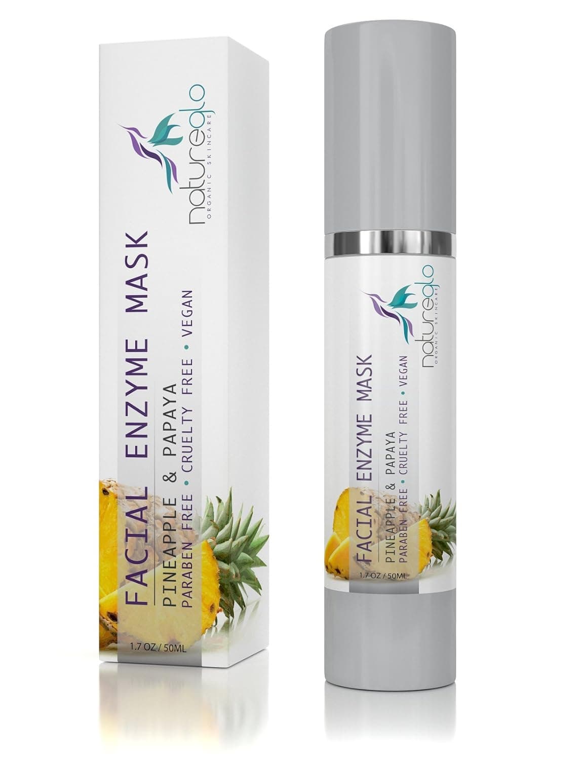 Organic Facial Mask Moisturizer For Acne, Oily Skin, Blackheads - 100% Natural Facial Moisturizer Mask For Younger Looking Skin