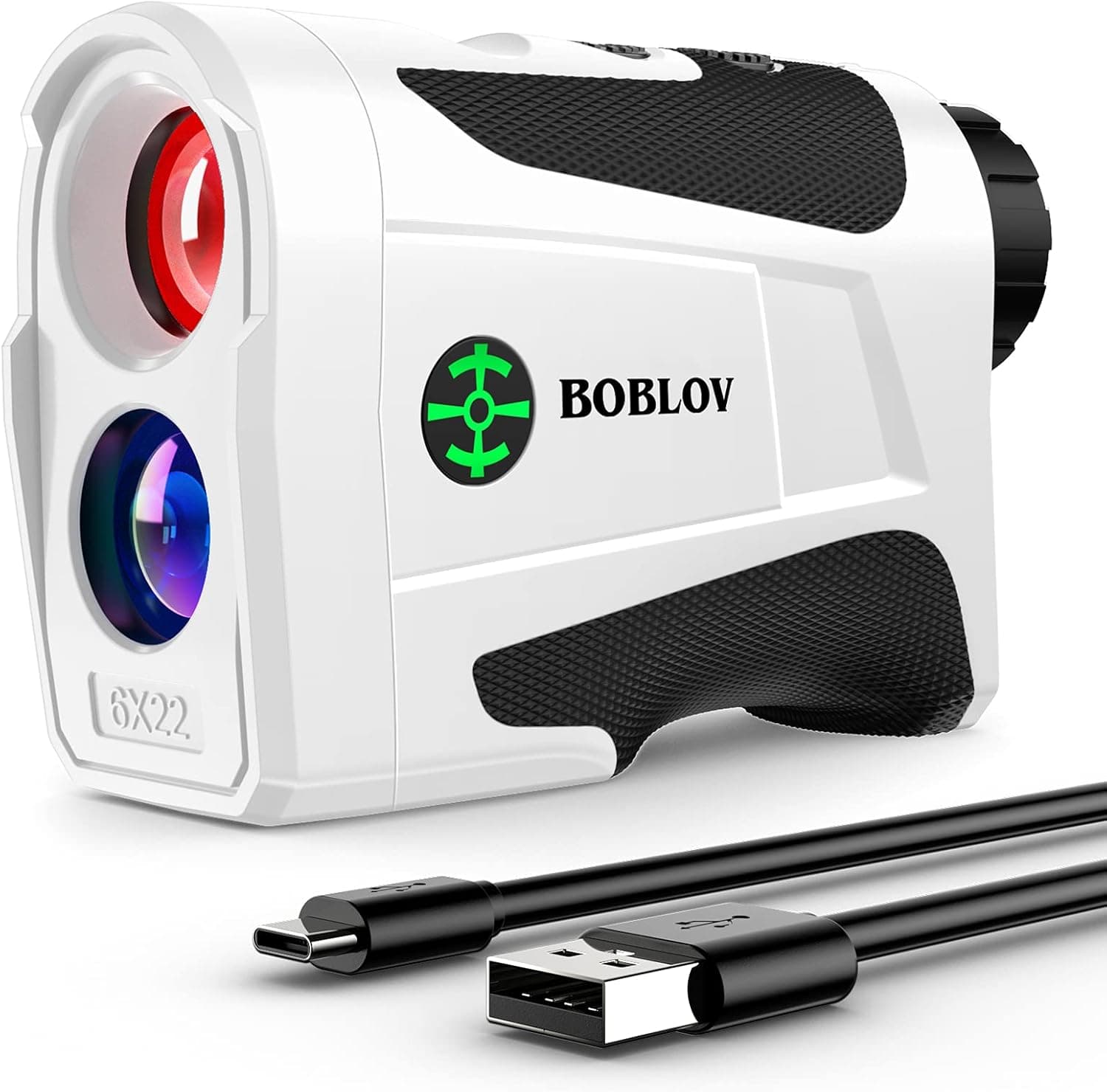 BOBLOV 1000Yards Slope Golf Rangefinder,Professional 400Yards Flag Locking Golf Distance Finder, Slope On/Off with Visible Slope Lights, Magnet Suction Side, USB-C Port
