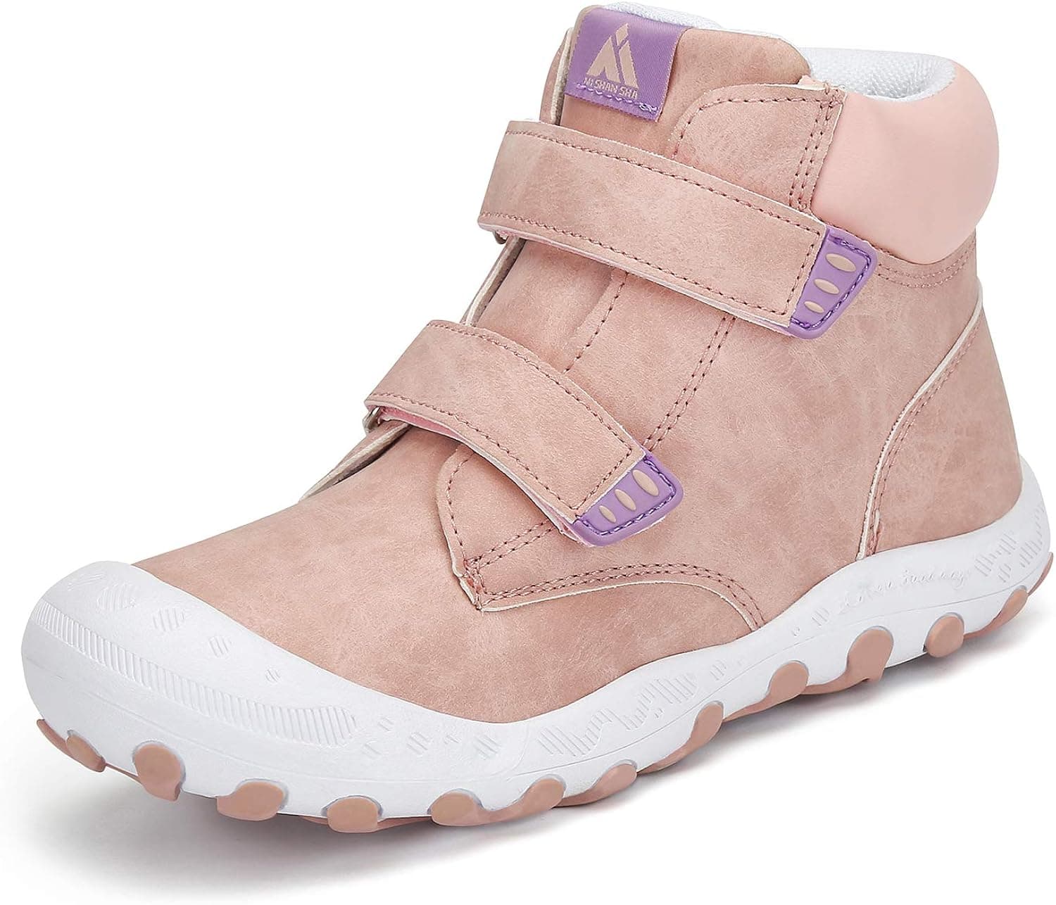 Mishansha Outdoor Ankle Hiking Boots Boys Girls Trekking Walking Shoes with Hook and Loop