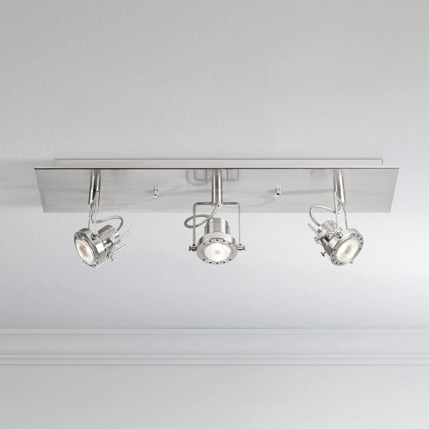 Pro Track European Style Satin 3-Light Fixture