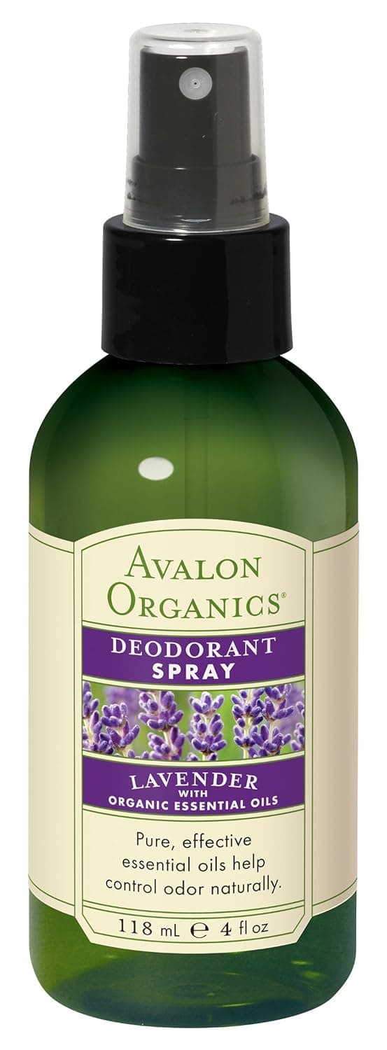 Avalon Lavender Deodorant Spray, 4-Ounce Bottles (Pack of 3)