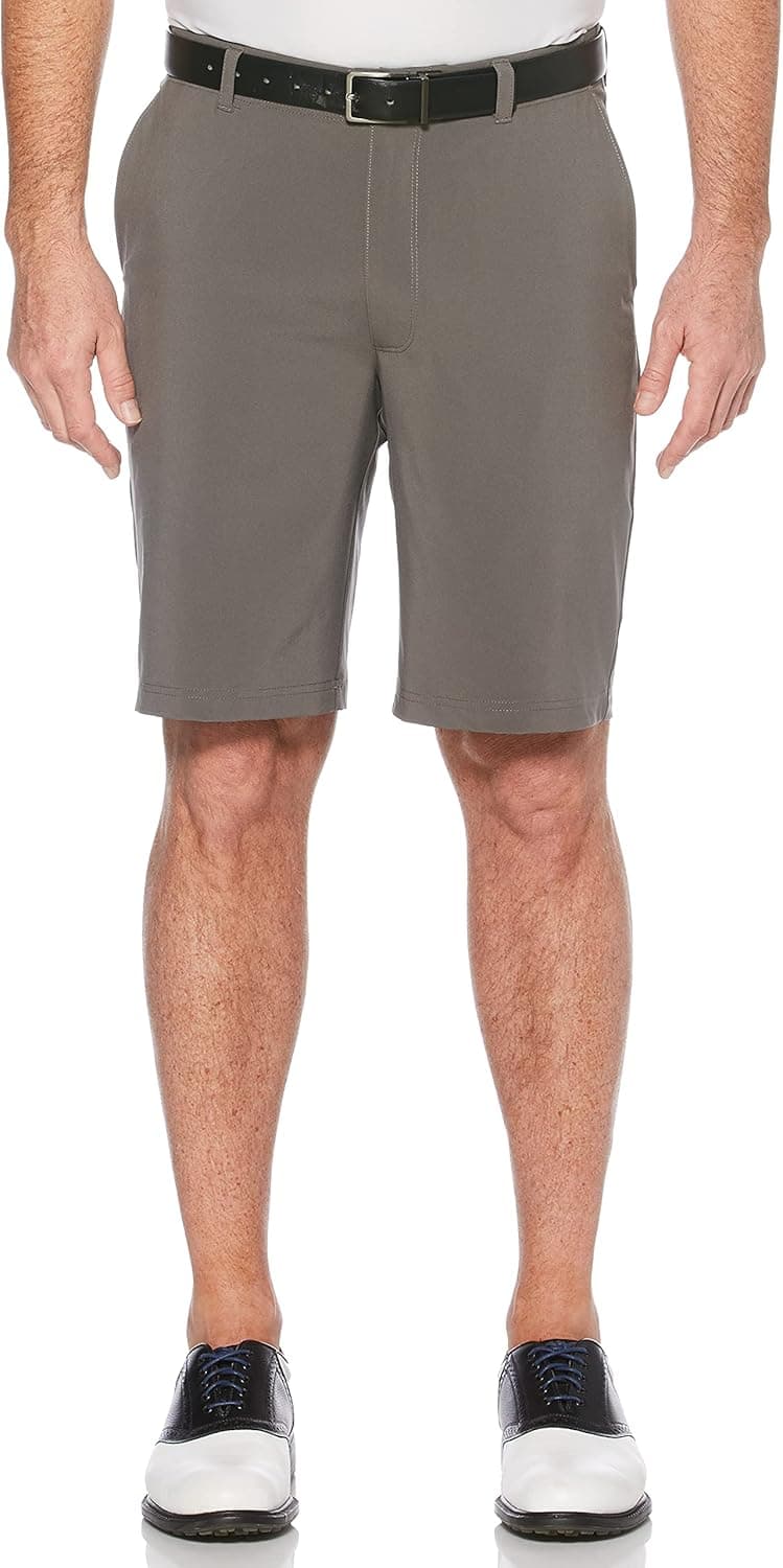 Jack Nicklaus Men's Flat Front Golf Short with Active Waistband and Media Pocket (Size 29-44)