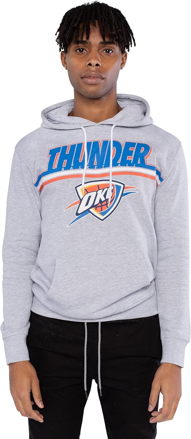 Ultra Game NBA Men's Fleece Hoodie Pullover Sweatshirt Primo Metallic