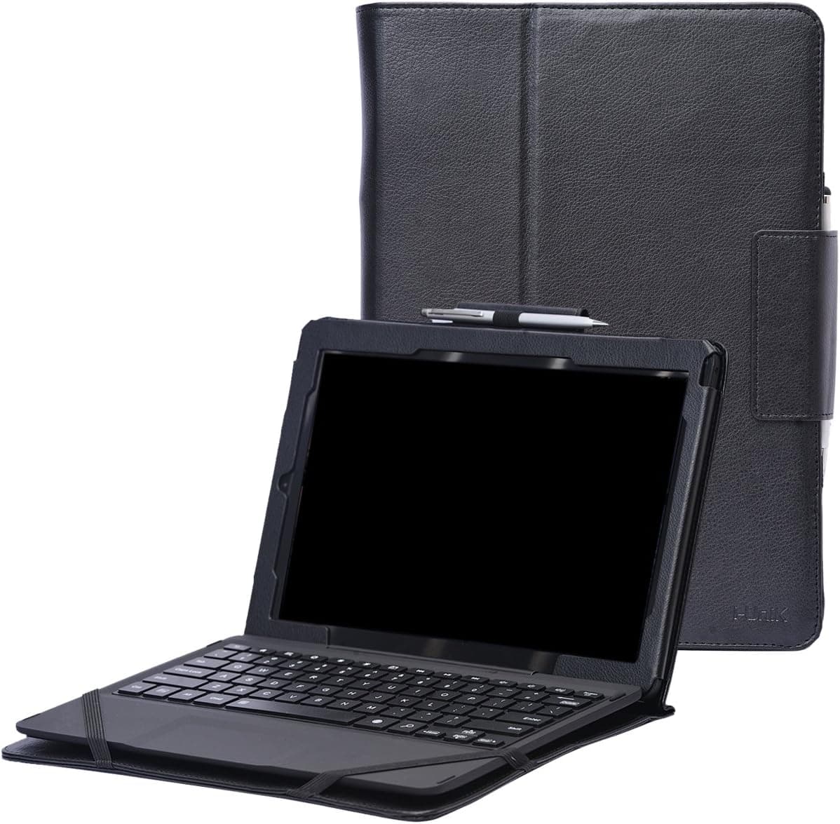 i-UniK Pro 12 Tablet Cover (12.2") Compatible Model# CT9223W97DK Touchscreen Tablet PC CASE [Bonus Stylus] (Black)