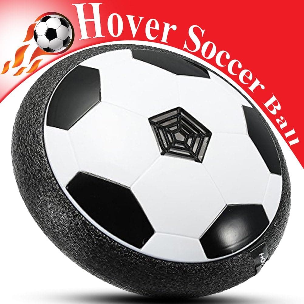 Heroes Kids Toys, Hover Soccer Ball, with Soft Foam Bumper, LED Light, Size 4, Great for Children, Boys, Girls, Indoor & Outdoor Sports Games with Parents, Funny Football Gift