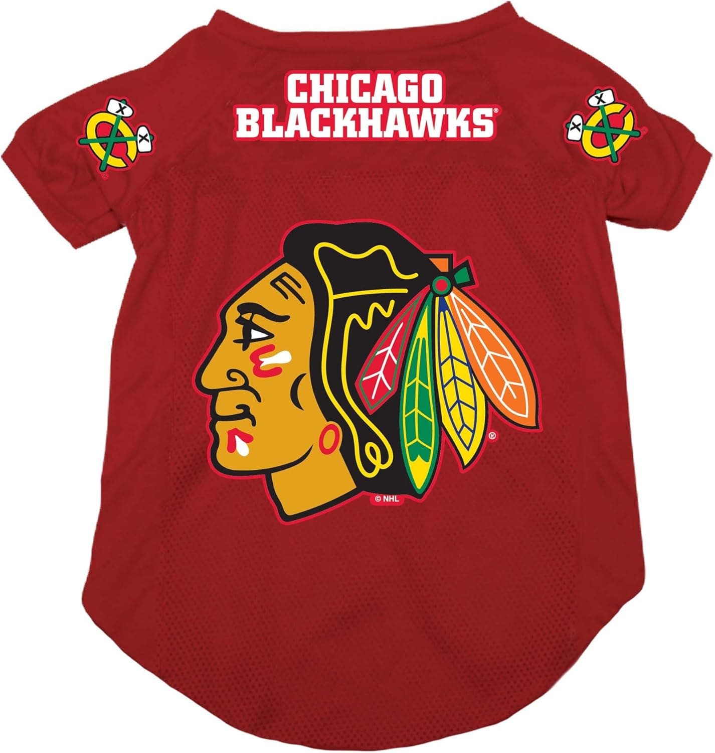 HUNTER NHL Chicago Blackhawks Red Mesh Pet Jersey