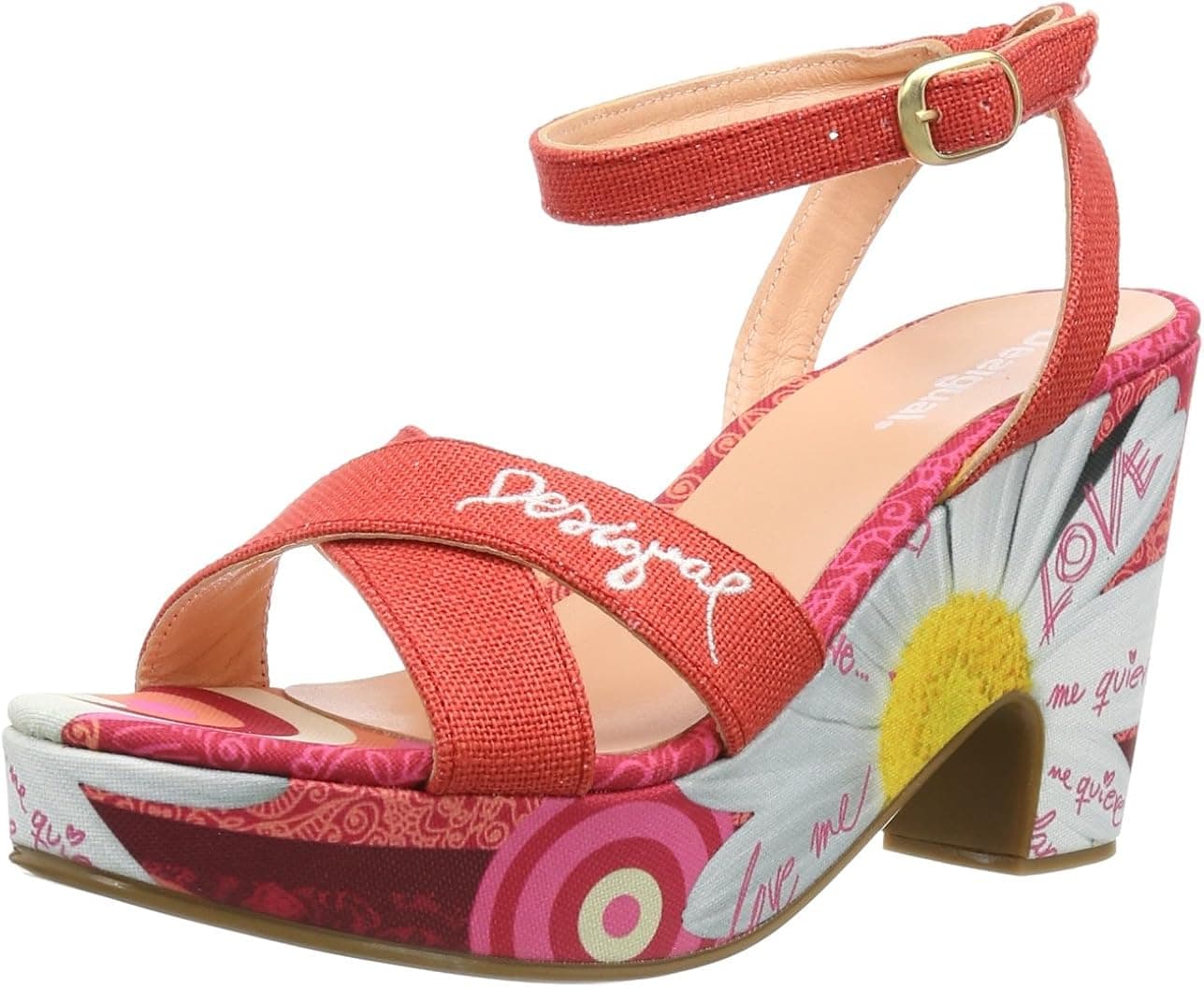 Desigual Women's Maza Block Heel Sandals