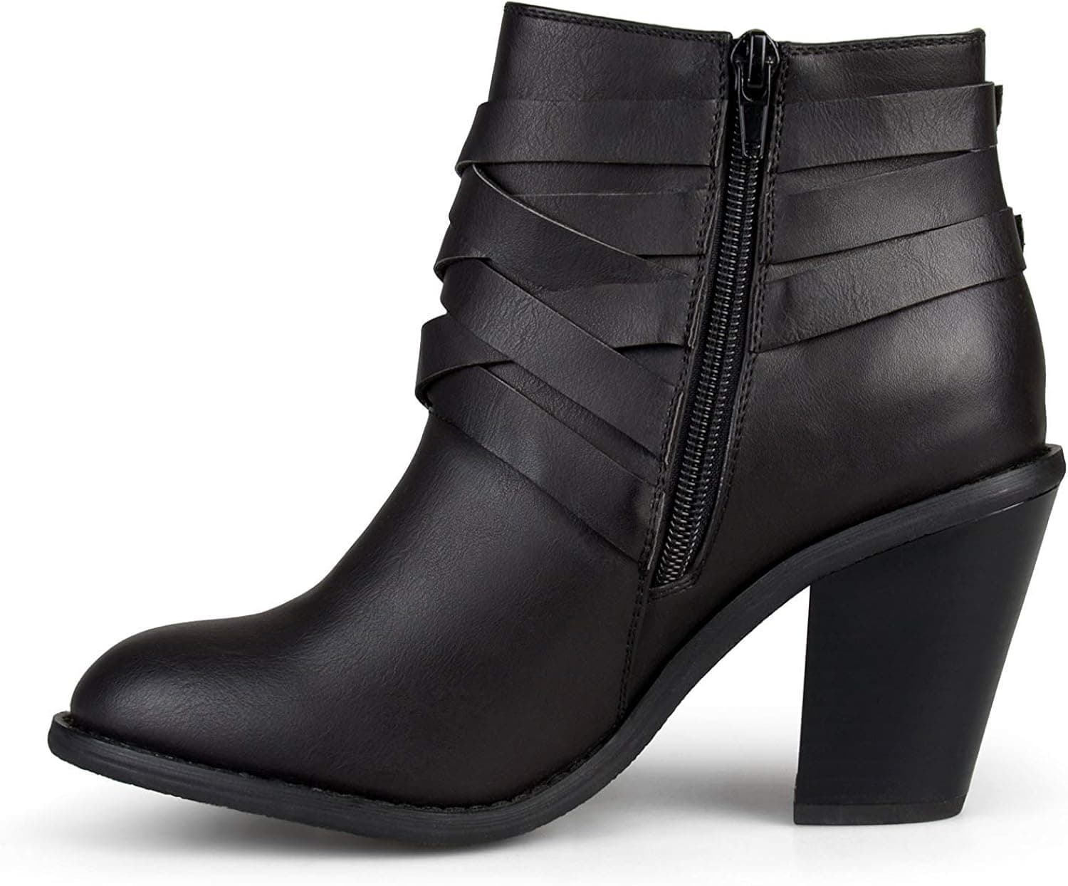 Brinley Co. Womens Multi Strap Ankle Boot