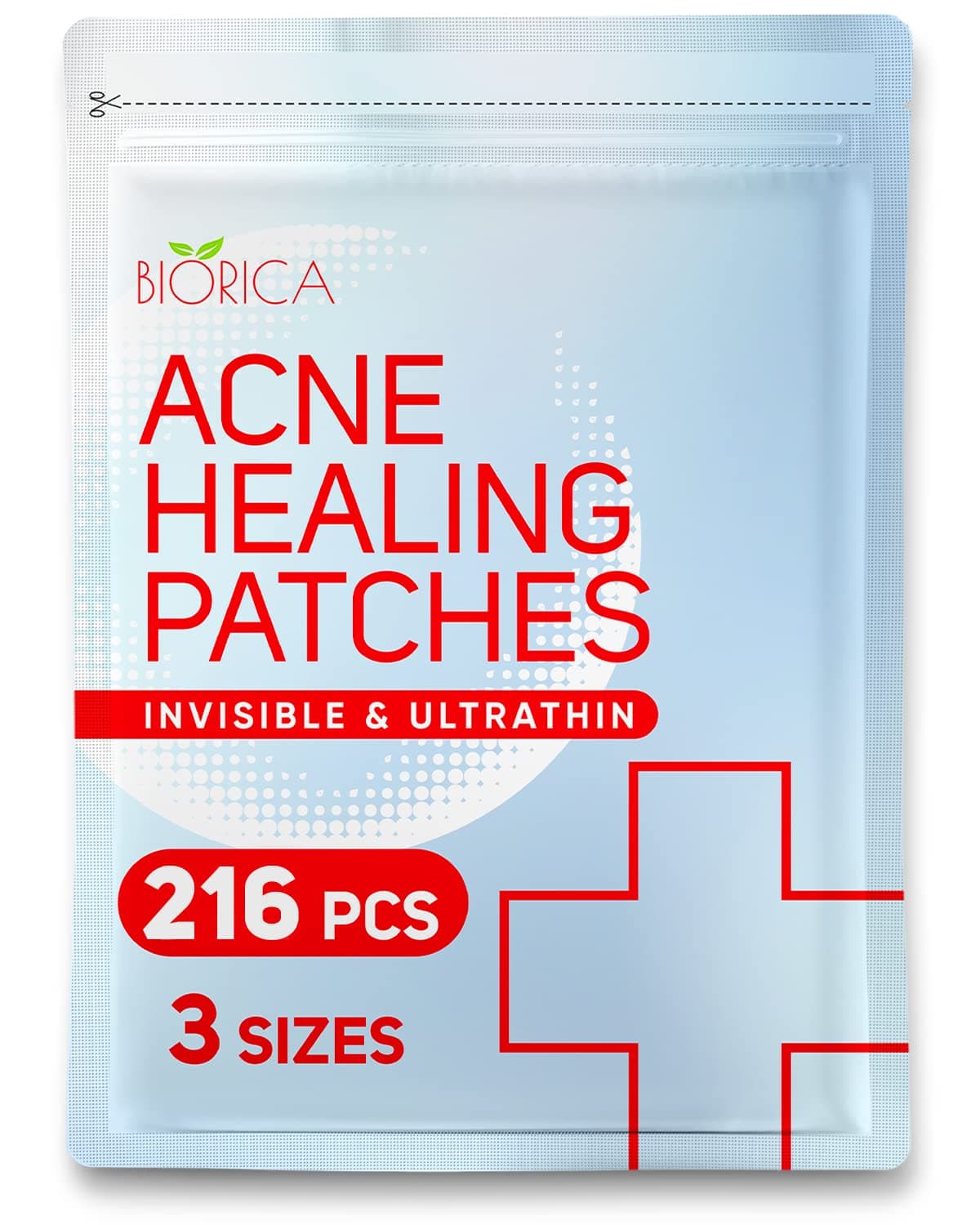 BIORICA Acne Pimple Patches, Healing Invisible Acne Patches for Acne Treatment, Pimple Patch for all skin types, Hydrocolloid Acne Patches for face, Zit Patch (144 old)