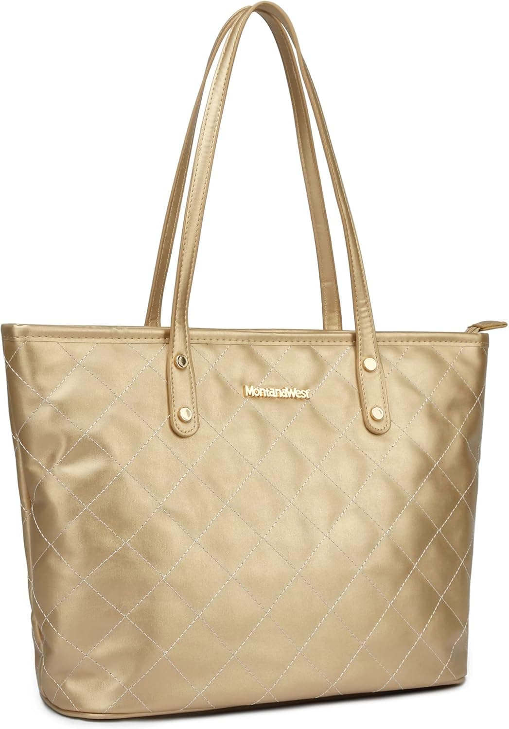 Montana West Quilted Handbag for Women Tote Purse Shoulder Bag Large Fashion Hobo Purse
