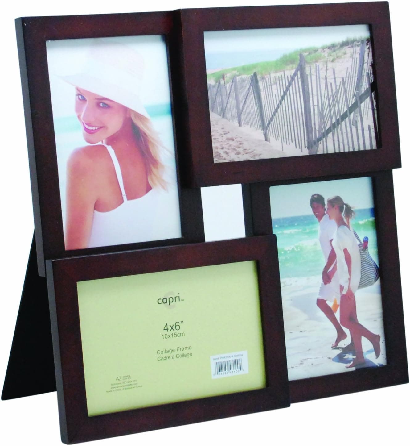 Capri Solid Wood Sedona Collage Frame, Walnut