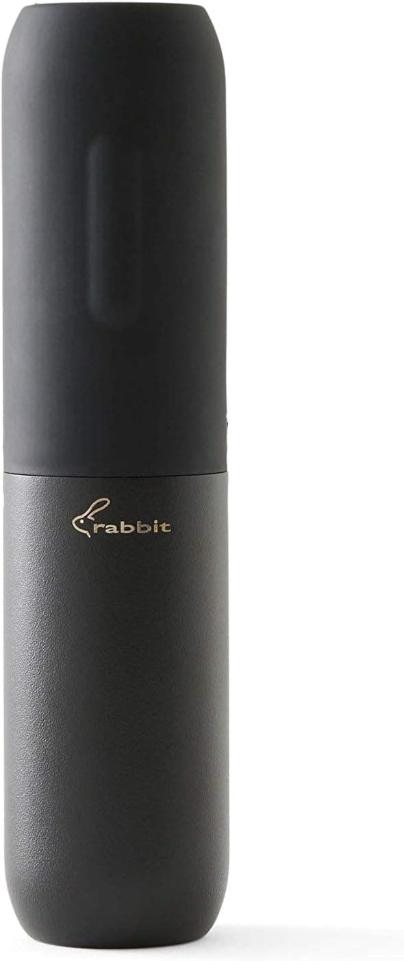 Rabbit Compact Electric Corkscrew Wine Bottle Opener, Black, 10.75 inches