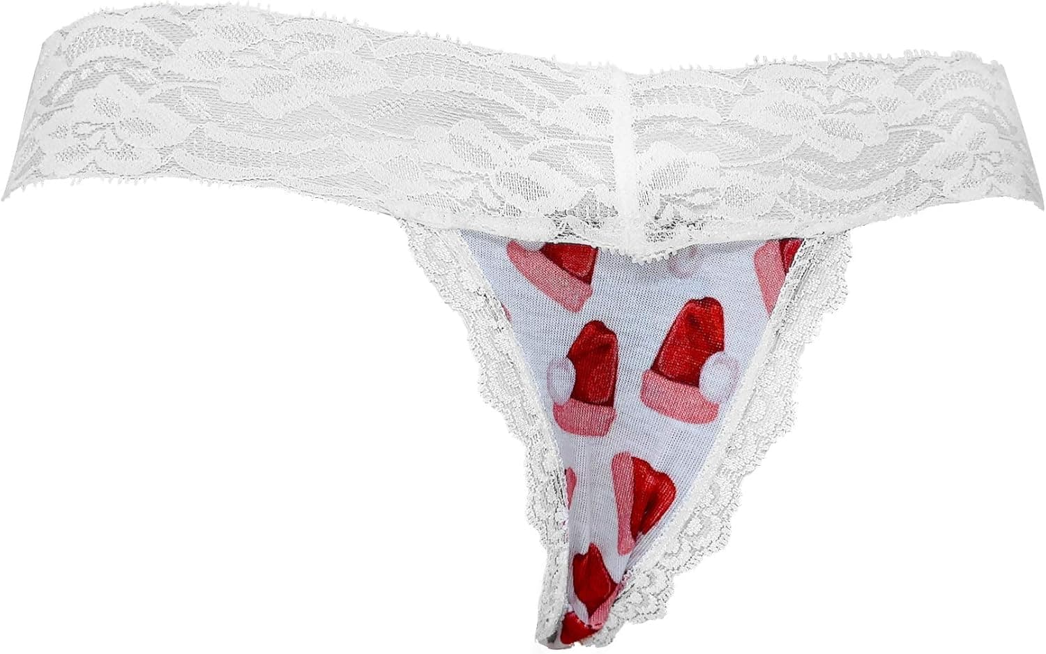 POPCHEEKS Lace Cotton Thong
