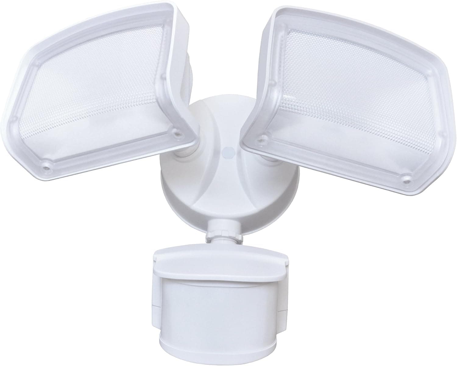Good Earth Lighting Downfire Two Head Motion Creep Security Light - White