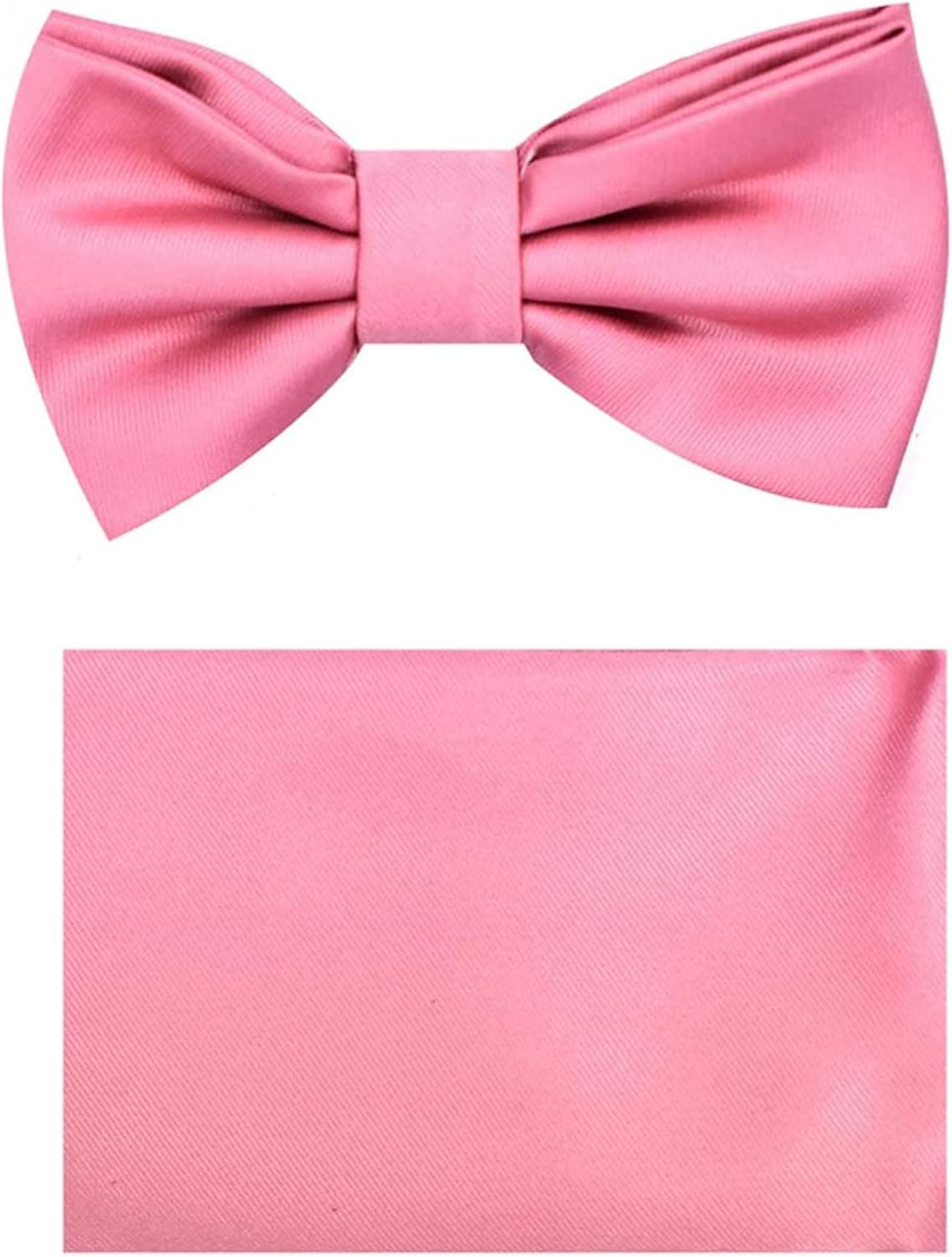 Boys,Kids,Children's Solid and Paisley Pre-Tied Clip On Adjustable Bow Ties Hankie Set For Suit Tuxedo Party Wedding