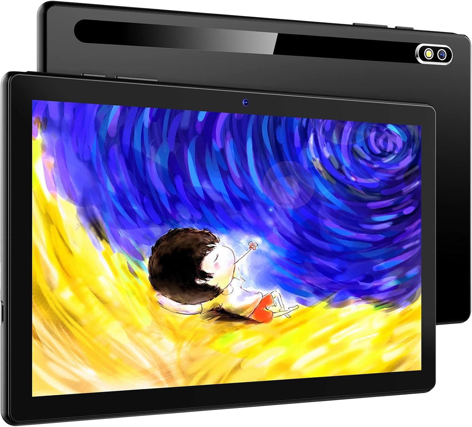 Tablet Android 10.0, 10 inch Tablets with 32GB Storage (128GB Expansion), 1280x800 IPS,Support Wireless Keyboard and Mouse, Wi-Fi, Bluetooth 4.2, GPS-Black, Good Gift for Mother's Day