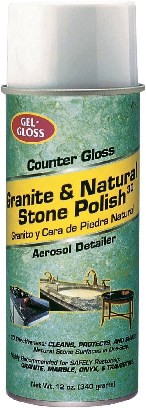 TR Industries CG-12 Gel Counter Gloss Cleaner, 12 Oz, Aerosol Can, Foam, Mild Daffodil