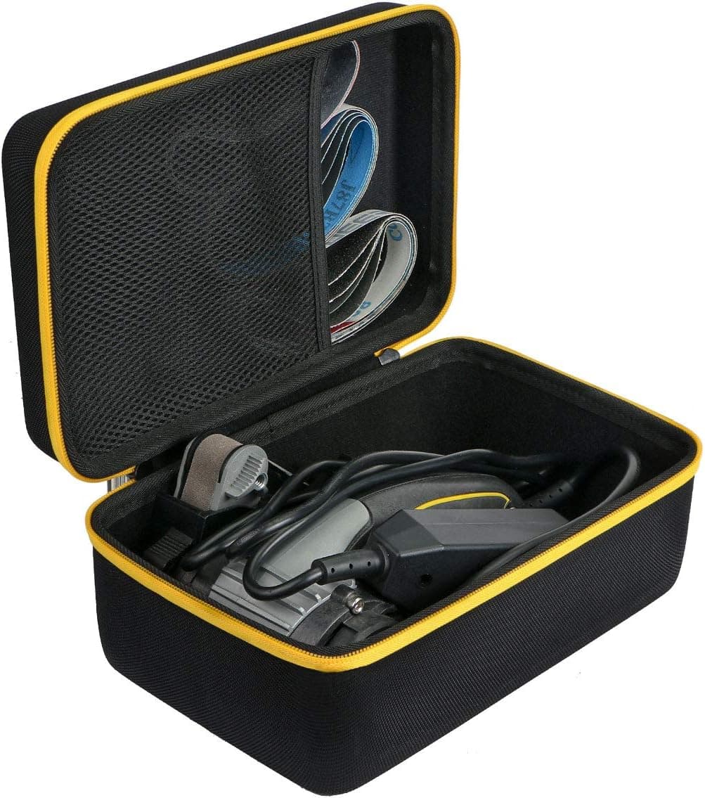 Khanka Hard Travel Case Replacement for Work Sharp Knife & Tool Sharpener/Ken Onion Edition (yellow zipper)