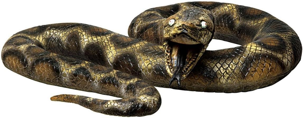 Giant 87" Lifelike Foam Filled Latex Rubber Anaconda Snake