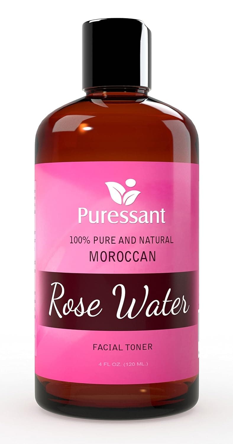 Best Pure Moroccan Rose Water Facial Toner and Cleanser Moisturizer Makeup Remover and Aromatherapy | Distilled Rosewater 4 oz Distillate/Hydrosol Face and Skin