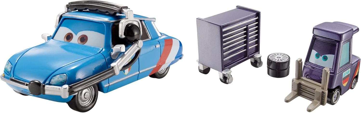 Disney Pixar Cars: Raoul's Pitty & Crew Chief Vehicle, 2-Pack