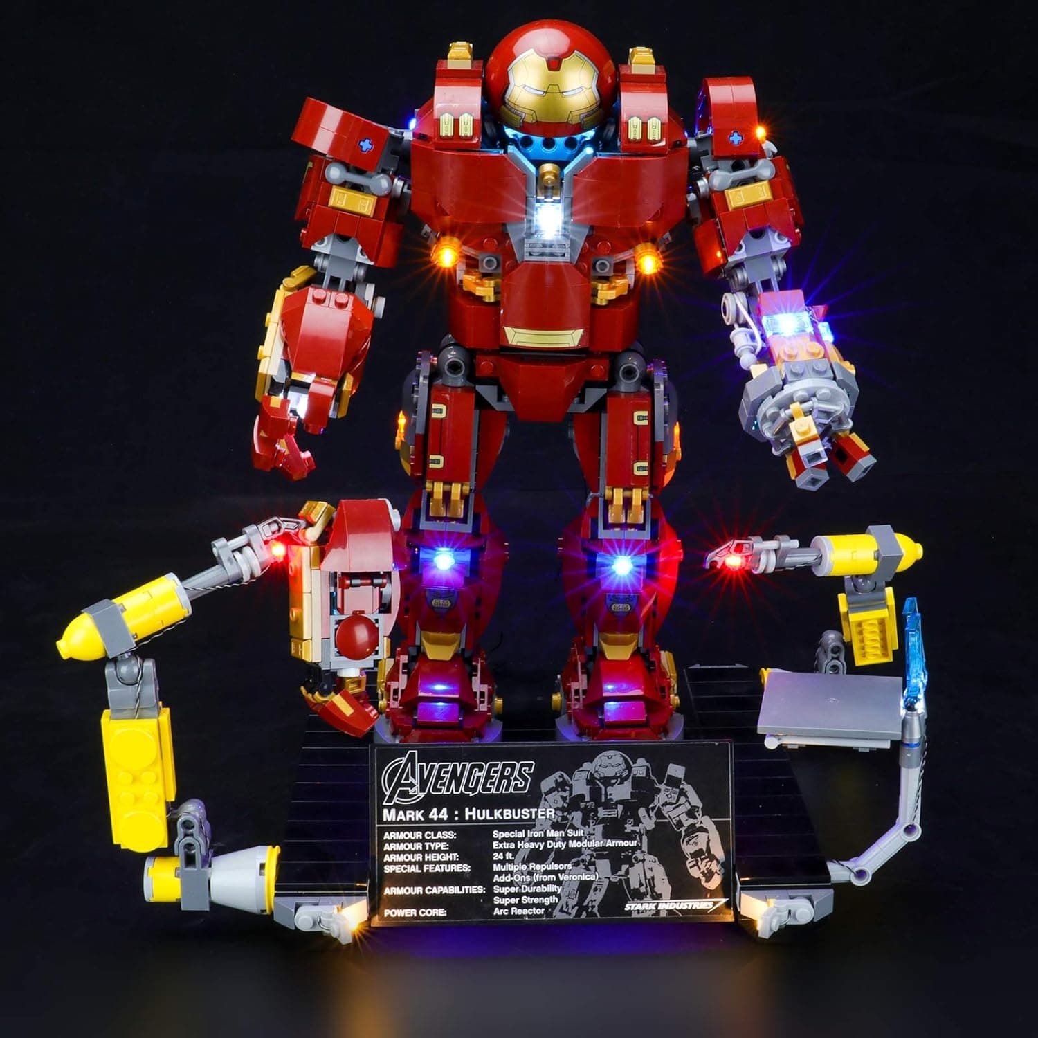 BRIKSMAX Led Lighting Kit for The Hulkbuster: Ultron Edition - Compatible with Lego 76105 Building Blocks Model- Not Include The Lego Set