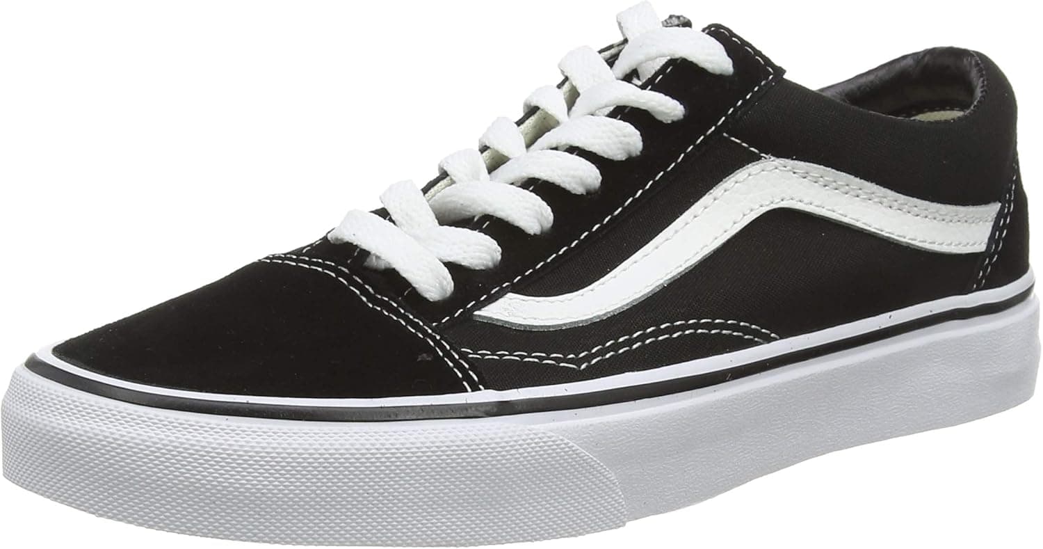 Vans Unisex Old Skool Black/White Skate Shoe 13 Men US