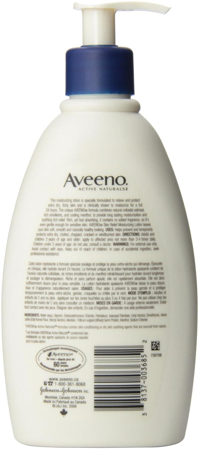 Aveeno Active Naturals Skin Relief Moisturizing Lotion, 12-Ounce
