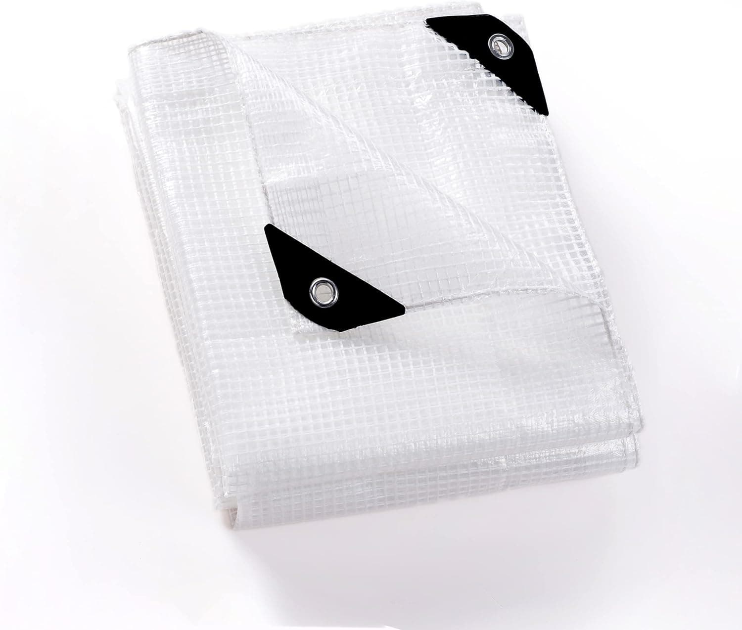 GUARD SHIELD Clear White Tarp Heavy Duty 16x20 Feet Waterproof for Greenhouse Outdoor Garden Poly Cover UV Resistant 3x3 Weave 10mil