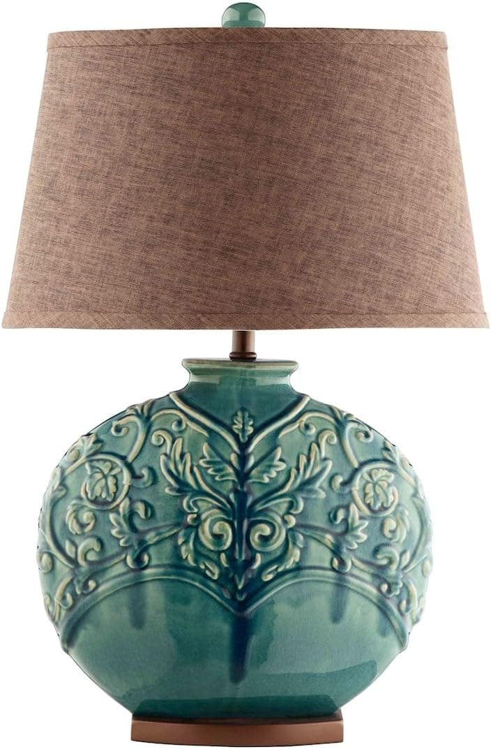 Stein World 90030 Rochel Ceramic Table Lamp, 18" x 12" x 28"