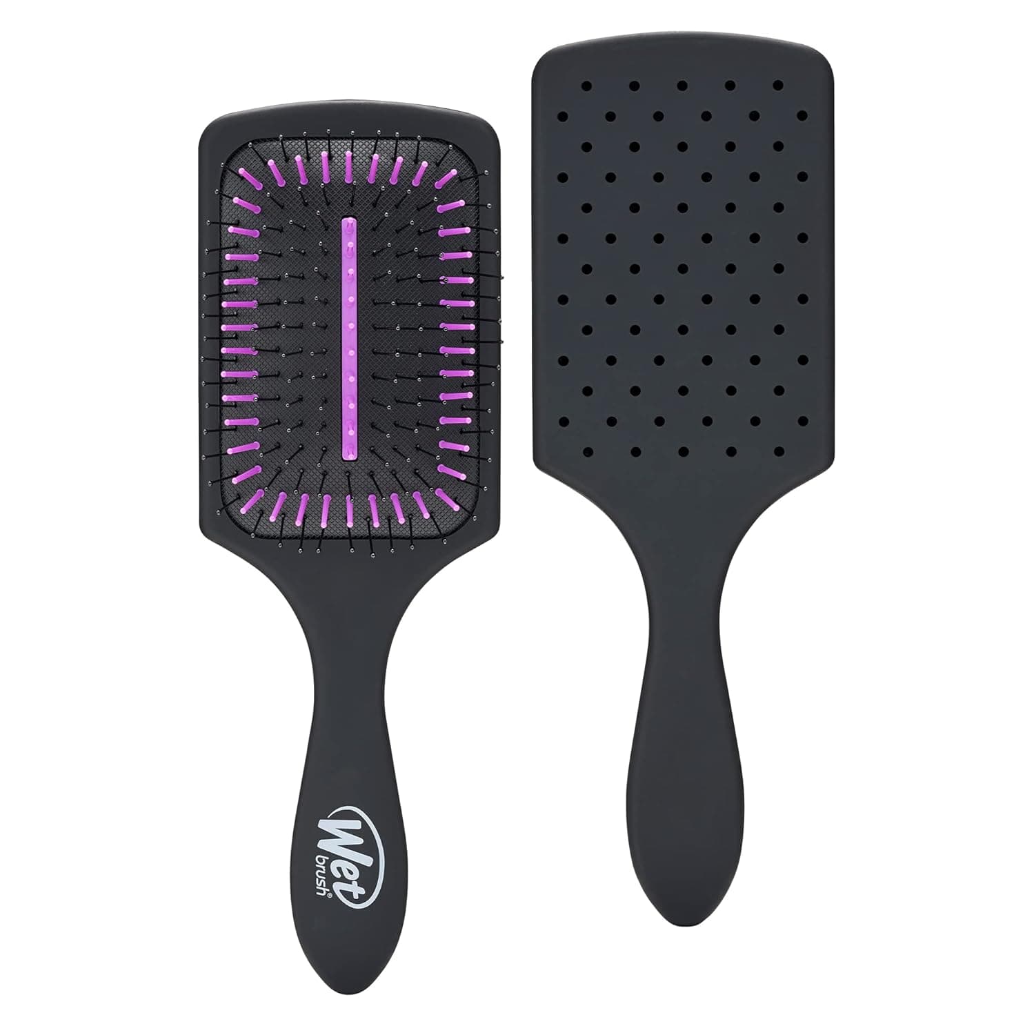 Wet Brush Refresh and Extend Detangler Hair Brush, Black - Detangling Brush with Charcoal Infused Ultra-Soft IntelliFlex Bristles For All Hair Types - Removes Dirt, Excess Oils & Impurities