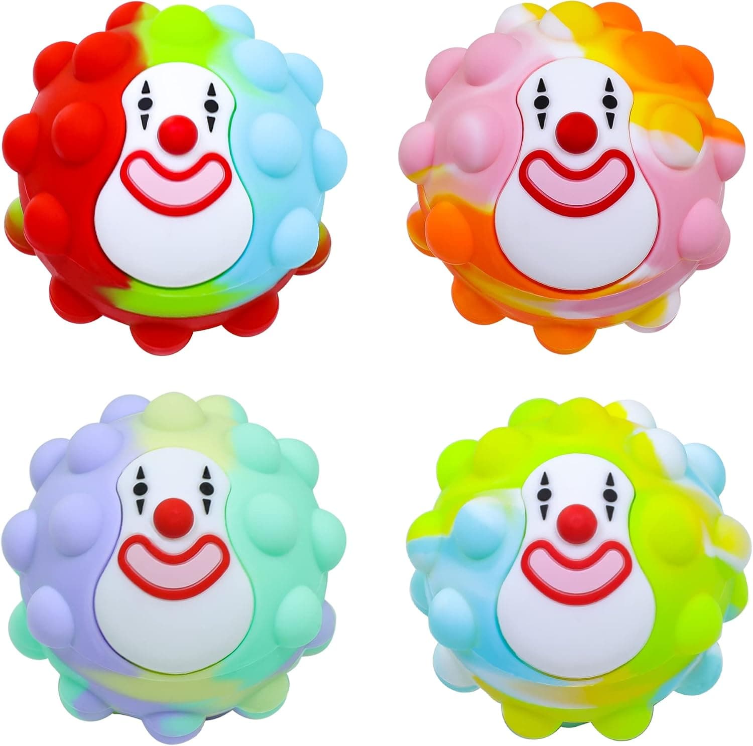 Pop Stress Balls Sensory Toys Fidget Toys 3D Joker Pop Ball for Kids, Autism Sensory Toys Popper Fidget Ball Toy Stress Toys for Kids Adults Party Favor