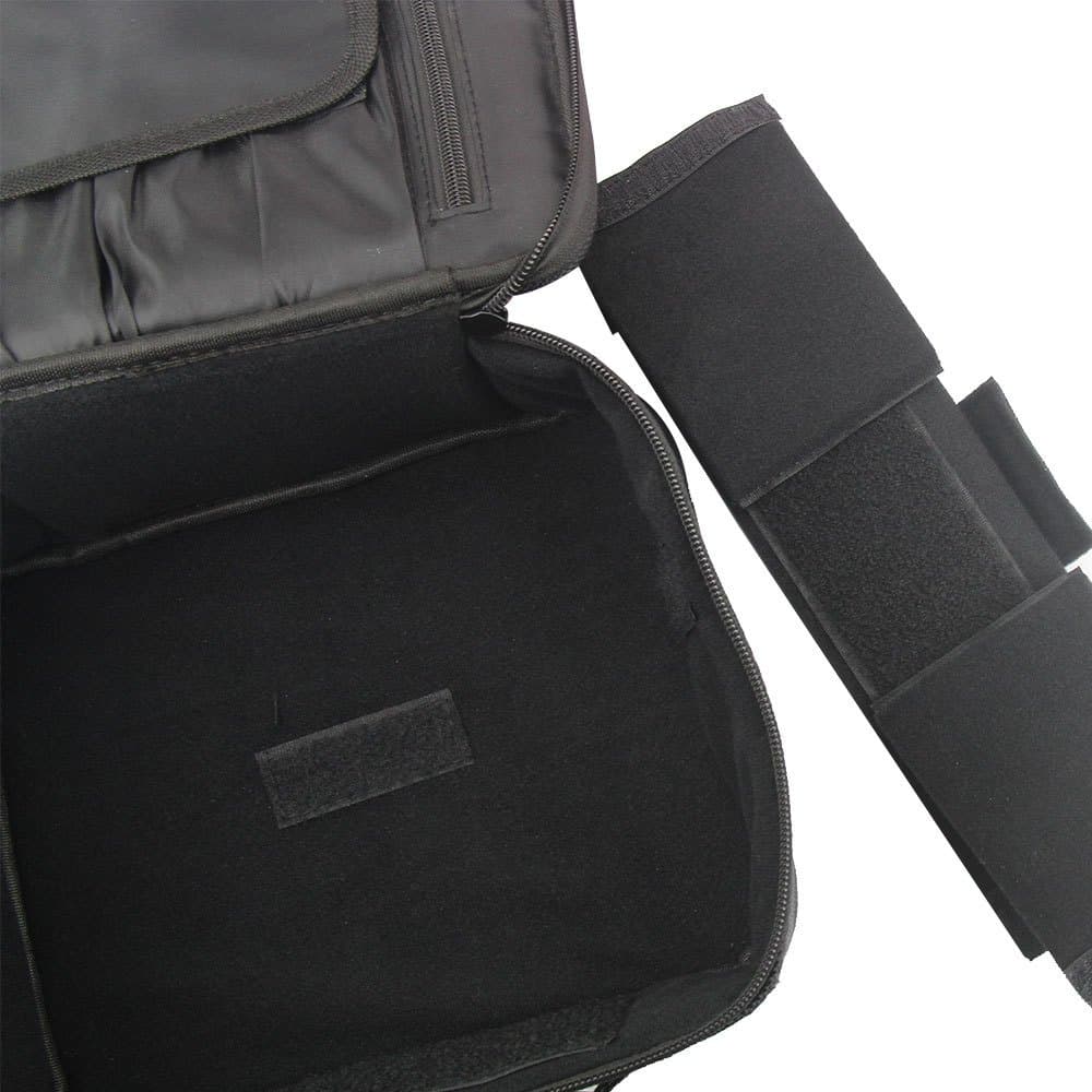 Makeup Bag Cosmetics Organizer Case With Brush Inserts & Dividers - Perfect For Travel
