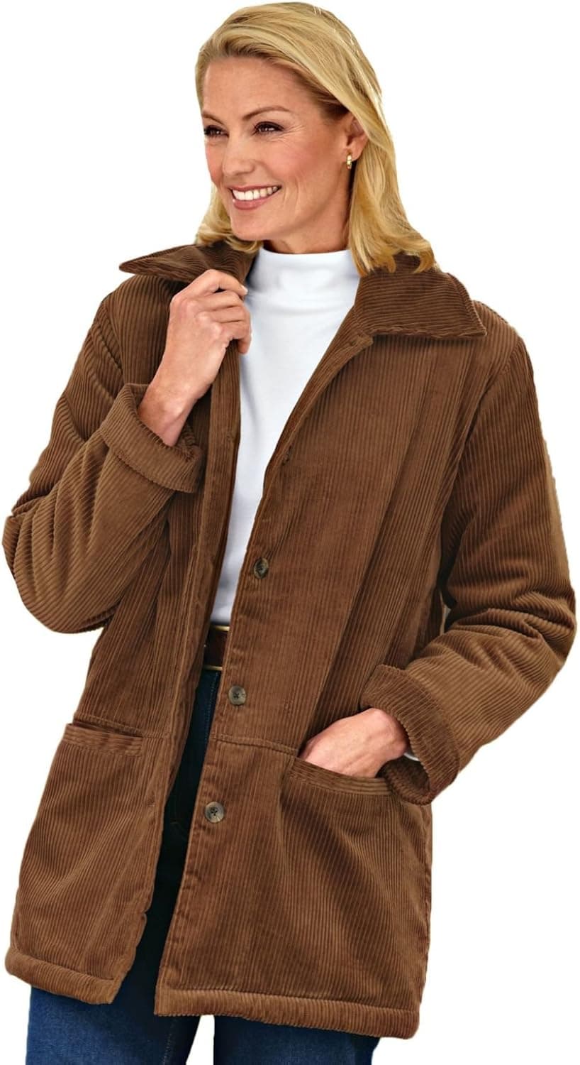 Blair Women's Corduroy Pile-Lined Jacket