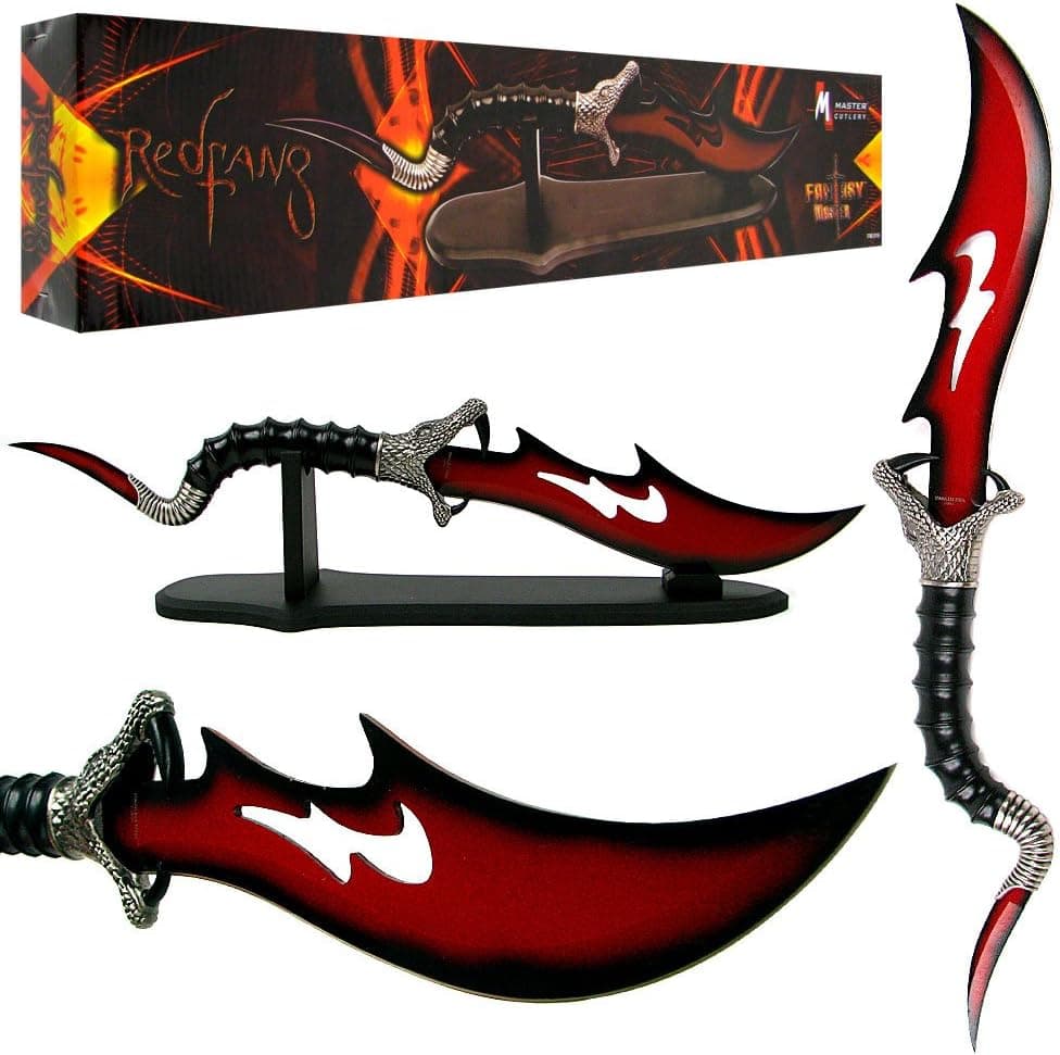 Trademark Fantasy Master Red fang Viper Dagger, 21.5-Inch
