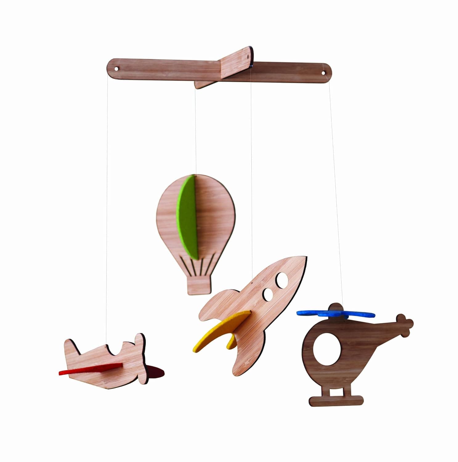 Petit Collage Deluxe Bamboo Mobile, Up in The Air