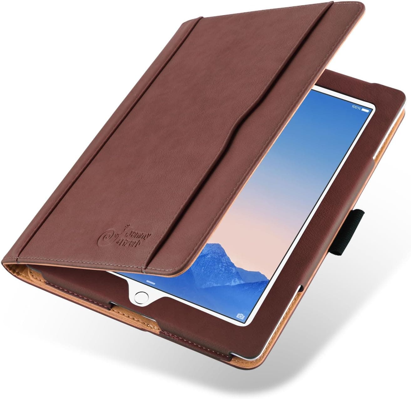JAMMYLIZARD iPad 4 Case - The Original Brown & Tan Leather Smart Cover for iPad 4 (with Retina Display), iPad 3 & iPad 2