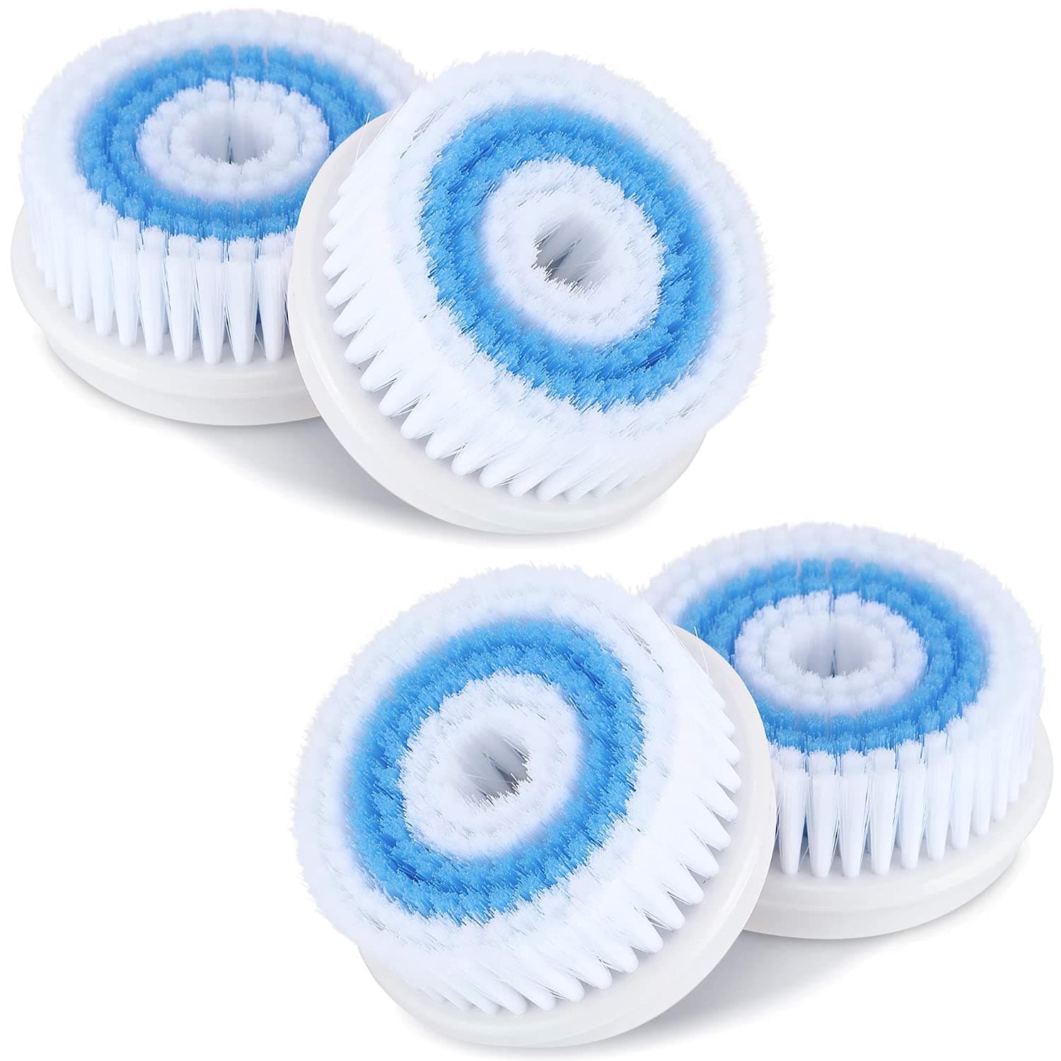 4 Pack Compatible Replacement Facial Cleansing Brush Heads