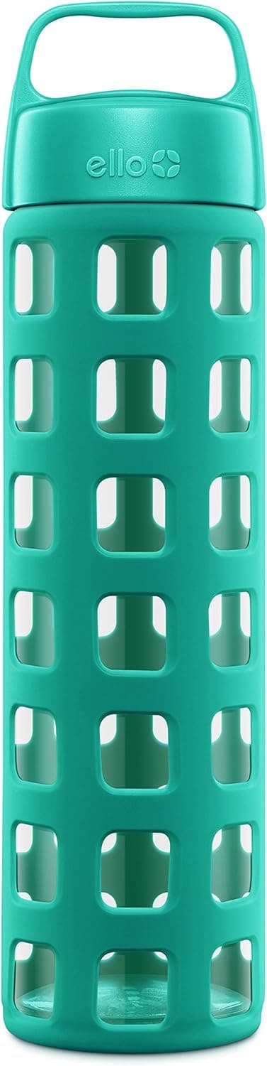 Ello Pure Glass Water Bottle with Silicone Sleeve