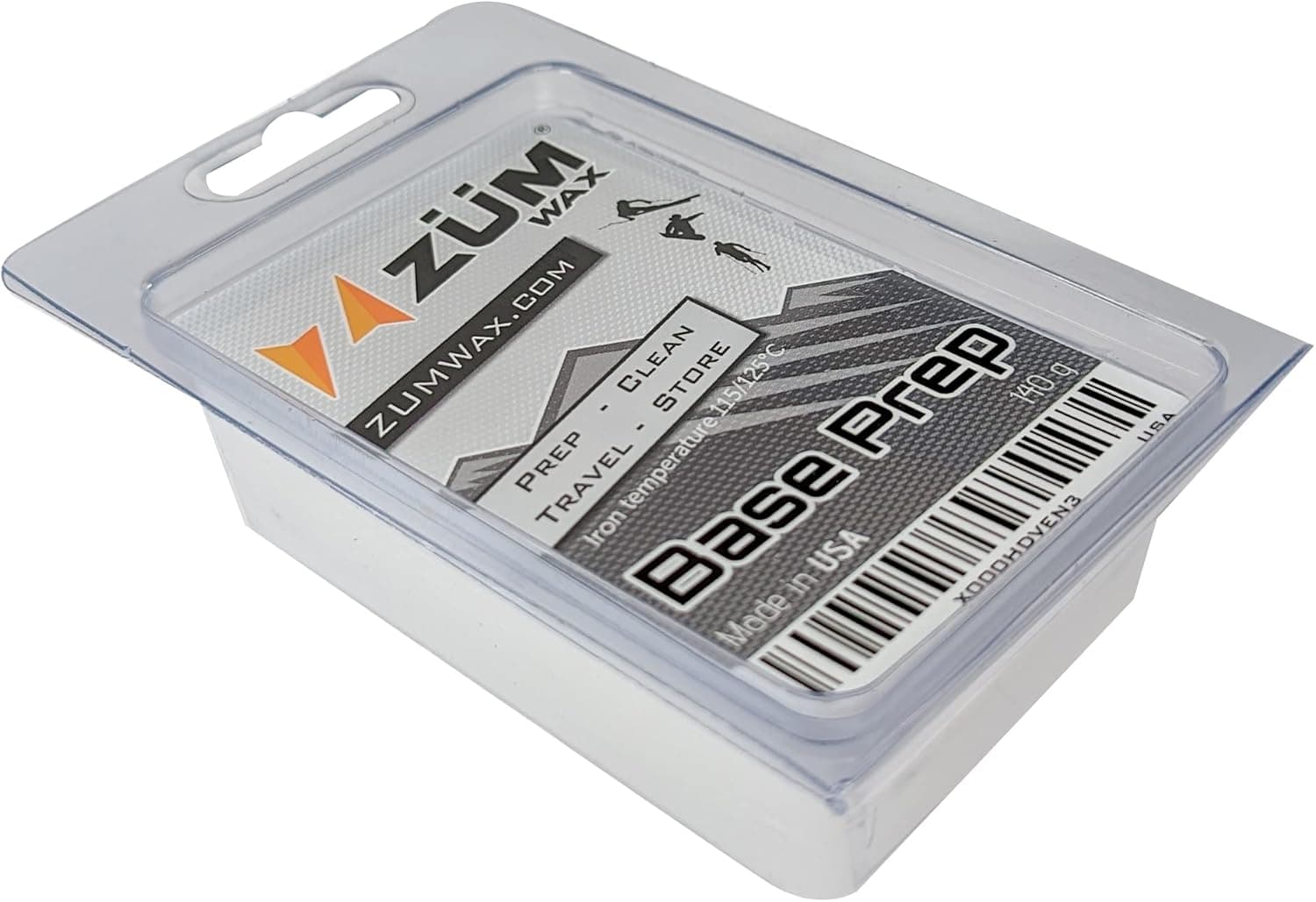 ZUMWax Ski/Snowboard Wax - Base Prep/Clean/Travel/Store - 100 gram - Excellent Storage & Travel Wax - Exellent Summer Storage Wax