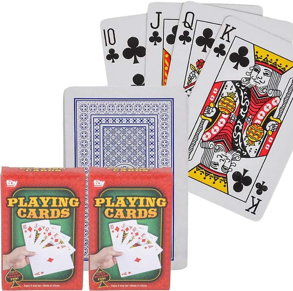 The Dreidel Company Playing Cards Deck, 2.25 Inch x 3.5 Inch (2-Pack)
