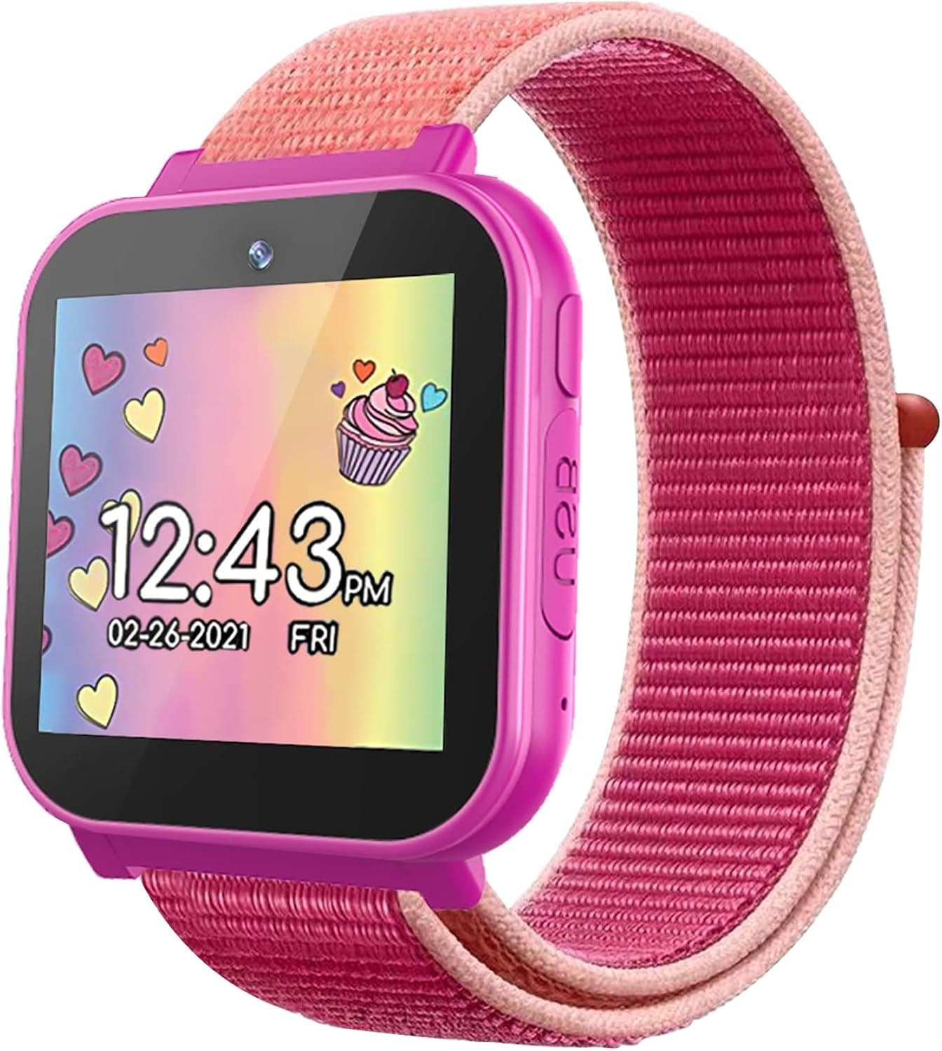Nylon Bands Compatible with Minecraft, Accutime, Pokemon, JoJo Siwa, Sonic, Disney Frozen Kids Touchscreen Interacitve Smart Watches, Hook & Loop Watch Bands for Boys and Girls【No Watch Included】