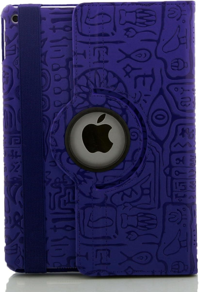 iPad AIR2 case inShang iPad6 & iPad Air 2 case Oracle bone script pattern cover case for iPad Air 2 / iPad 6 Multi-function stand case for iPad Air 2 (blue)
